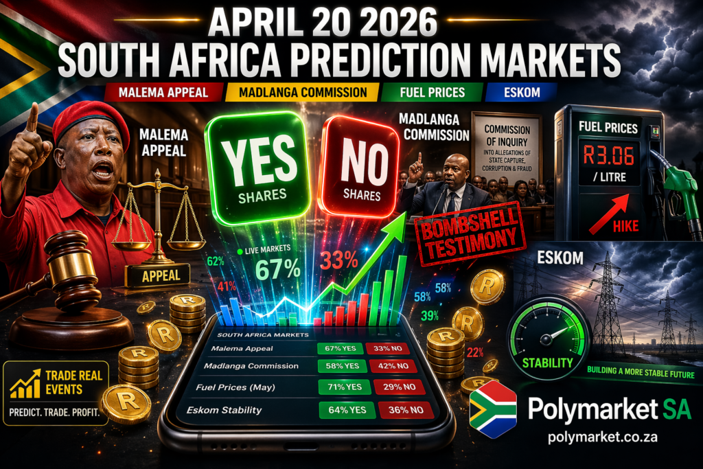 April 20 2026 South Africa Prediction Markets