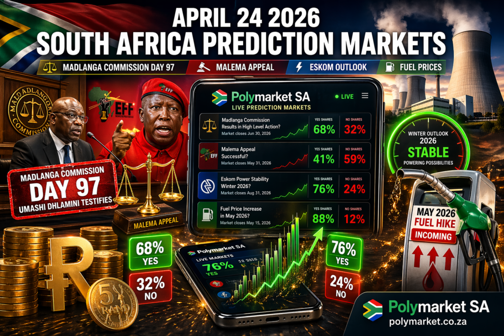 April 24 2026 South Africa Prediction Markets